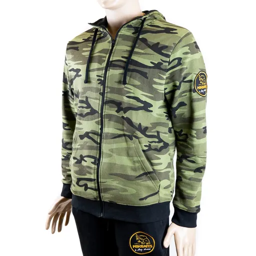 Mikbaits Rybářská Mikina Zip up camou,Mikbaits Rybářská Mikina Zip up camou