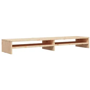 Shumee Stojan na monitor, 100  ×  24  ×  13 cm, masivní borové dřevo (813919)