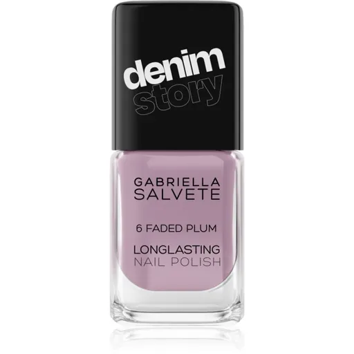Gabriella Salvete Longlasting Enamel Denim Story dlouhotrvající lak na nehty odstín 06 Faded Plum 11 ml