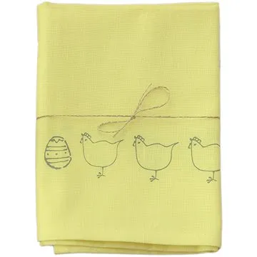 H&D Utěrka, tisk velikonoce, 50x70 cm, žlutá (B30313_VZL)
