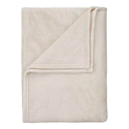 LAZY DAYS Flísová deka 200 x 150 cm - béžová