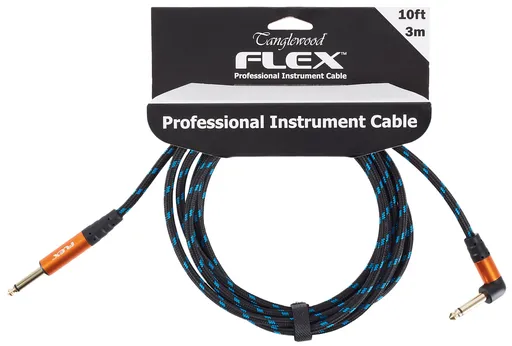 Tanglewood Flex Cable Blue/Black 3 m Angled