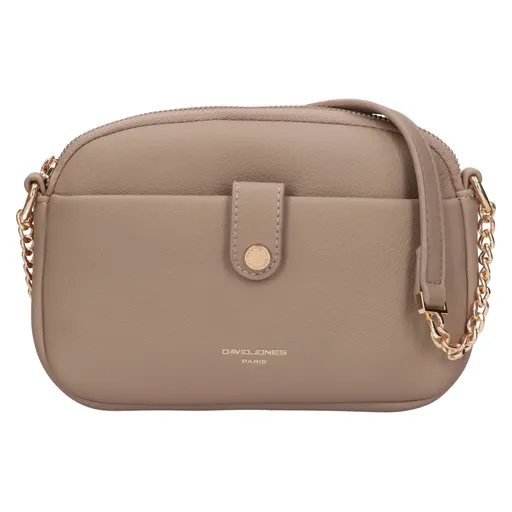 Dámská crossbody kabelka David Jones Diseta - tmavě béžová