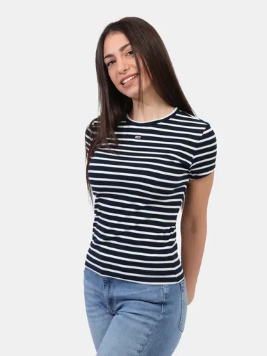 Tommy Jeans dámské pruhované tričko DW0DW17383 XS