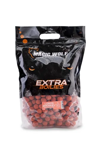 Magic Wolf Boilies Extra 20mm 3kg - Losos/ broskev,Magic Wolf Boilies Extra 20mm 3kg - Losos/ broskev