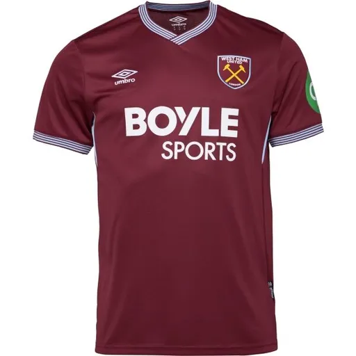 Umbro WEST HAM HOME SS SHIRT Pánský fotbalový dres, vínová, velikost