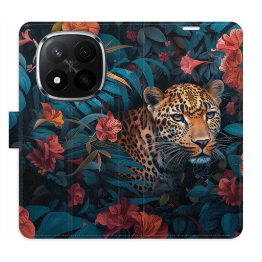 Flipové pouzdro iSaprio - Flower Jaguar 02 - Xiaomi Redmi Note 14 Pro 5G/14 Pro+ 5G