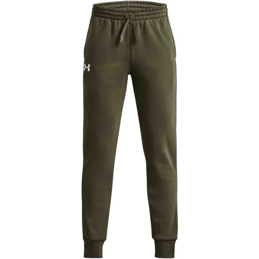 Under Armour RIVAL FLEECE JOGGERS Chlapecké tepláky, khaki, velikost M