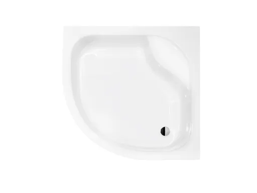 BESCO Čtvrtkruhová sprchová vanička DIPER I Nožičky k vaně S nožičkami, Rozměr A 90, Rozměr B 90 VANKDIPERI90