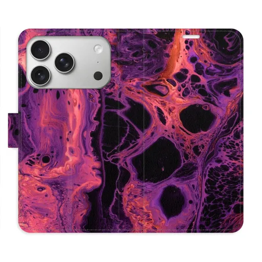 Flipové pouzdro iSaprio - Abstract Dark 02 - iPhone 17 Pro