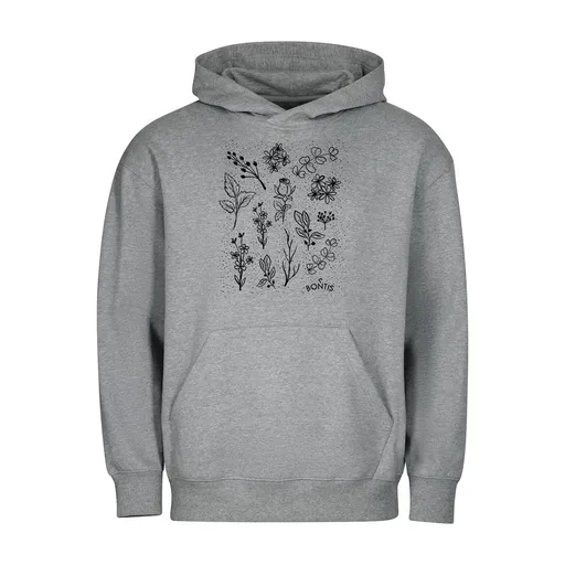 Bontis Mikina MEADOW - Tmavě šedý melír | XL