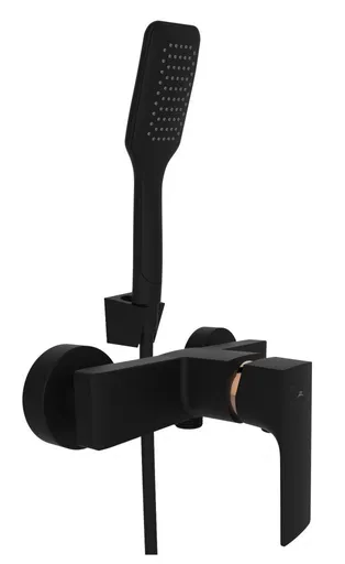 Rubineta Sprchová baterie MODENA-12/K černá-růžově zlatá OLBAMOD12KBG