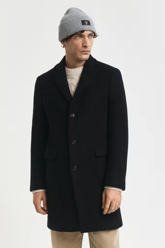 KABÁT GANT CLASSIC WOOL COAT EBONY BLACK