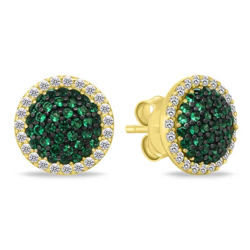 Brilio Silver Pozlacené náušnice s kubickou zirkonií EA1143YG