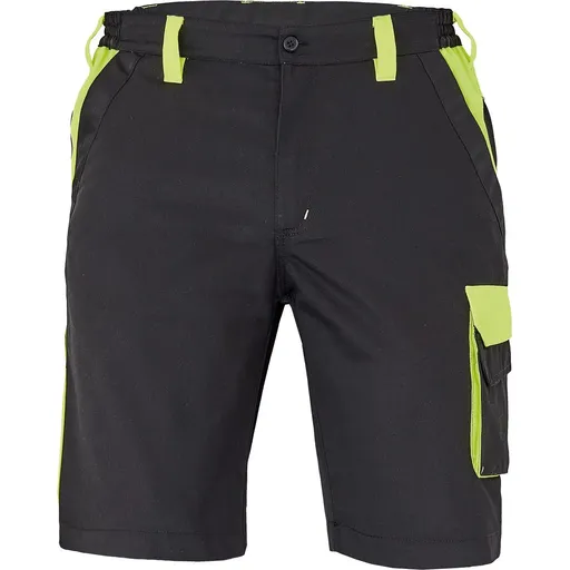 Cerva Pracovní kraťasy MAX VIVO - Černá / žlutá | 58