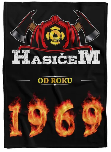 Deka Hasičem od roku (rok: 1969, Podšití beránkem: NE)