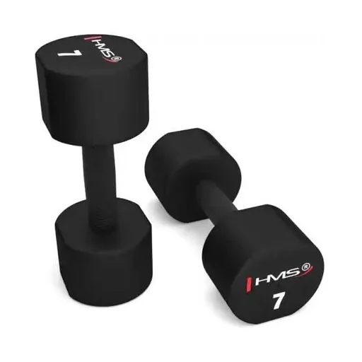 HMS HPT07 Jednoruční činky, černá, velikost 7 KG