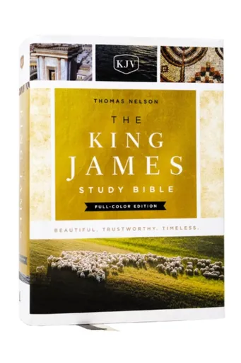 The King James Study Bible, Full-Color Edition, Cloth-bound Hardcover, Red Letter - Thomas Nelson