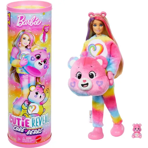 Barbie Cutie Reveal Barbie a Starostliví medvídci série 2 - růžová