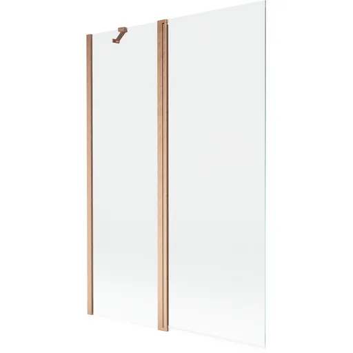 MEXEN MIST vanová zástěna 120x150 cm 6mm f+s, měď kartáčovaná, čirá 8A9-120-011-65-00