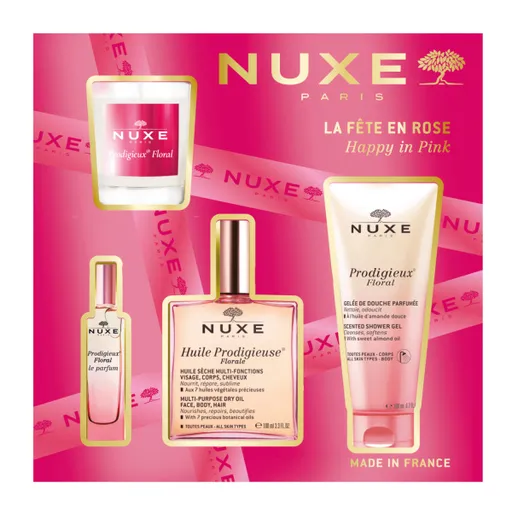 Nuxe Dárková Sada Huile Prodigieuse® Floral se svíčkou dárková sada