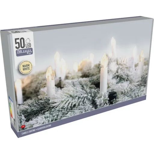 Světelný řetěz Genazzano teplá bílá, 50 LED svíček