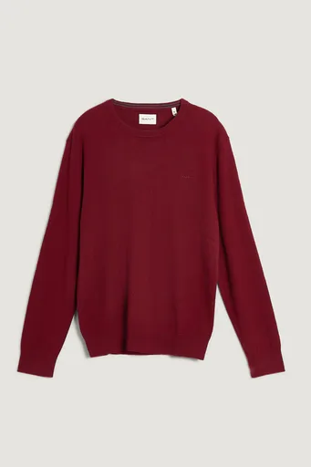 SVETR GANT COTTON CASHMERE C-NECK PLUMPED RED
