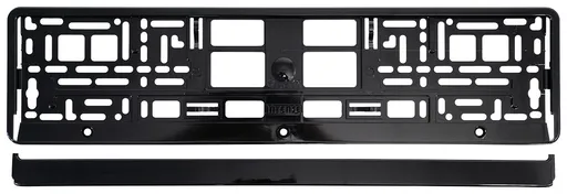 Compass • Podložka pod SPZ BLACK metallic