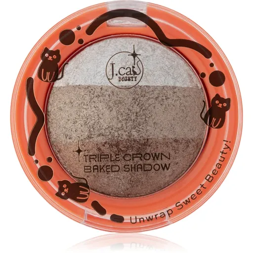 J.Cat Beauty Triple Crown dlouhotrvající oční stíny odstín 103 Gingerbread 2.5 g