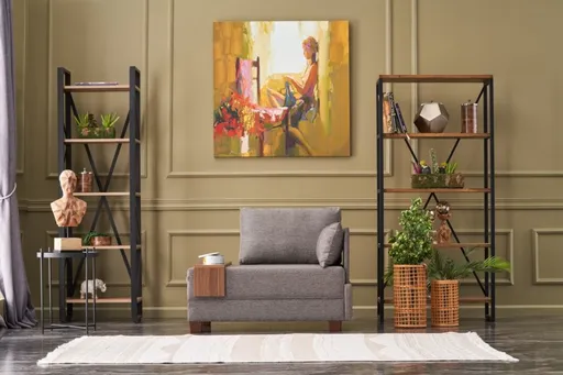 Křeslo / Jednomístná pohovka Fly Right - Brown