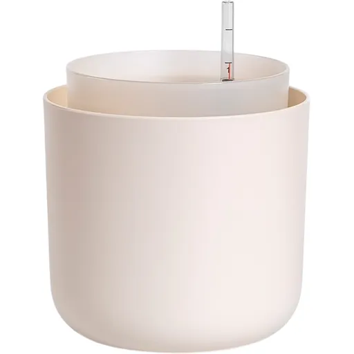 Plastia Samozavlažovací květináč Tolita béžová, pr. 19 cm, pr. 19 cm