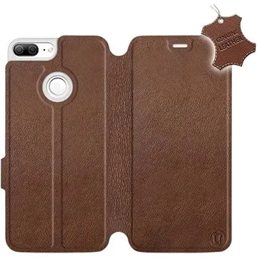 Flip pouzdro na mobil Honor 9 Lite - Hnědé - kožené -  Brown Leather (5903226496624)