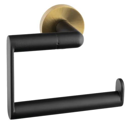 SAPHO LARISSA držák toaletního papíru, černá/zlato mat WS017BG