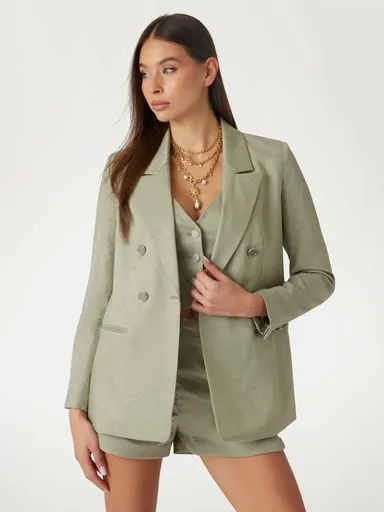 Guess dámské zelené sako W5GN63WH5F0 L