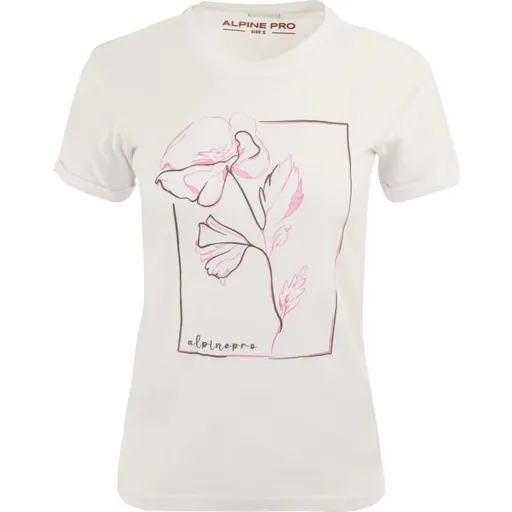 ALPINE PRO NUNA Dámské triko, bílá, velikost