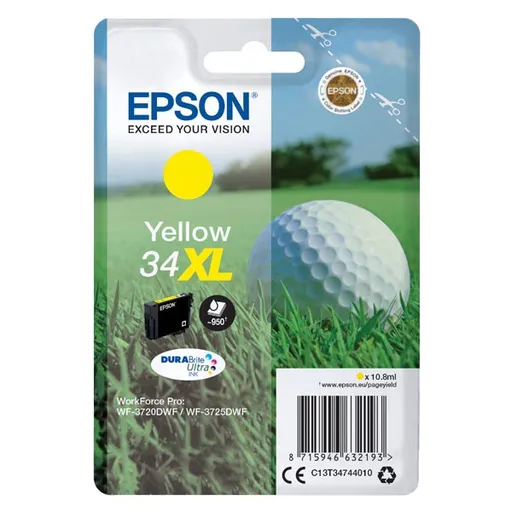 EPSON T3474 (C13T34744010) - originální cartridge, žlutá, 10,8ml