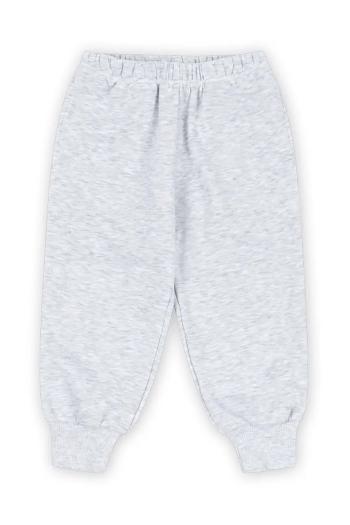 Detské tepláky Konges Sløjd LOU SWEAT PANTS OCS šedá farba, vzorované, KS102593