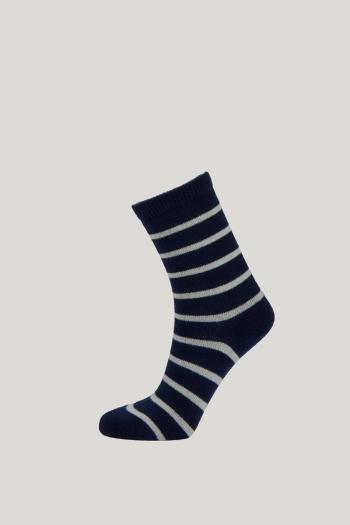 PONOŽKY GANT STRIPE WOOL CASHMERE SOCKS EVENING BLUE