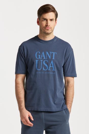 TRIČKO GANT SUNFADED GANT USA T-SHIRT EVENING BLUE