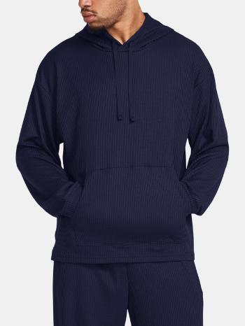 Under Armour UA Rival Waffle Hoodie Mikina Modrá