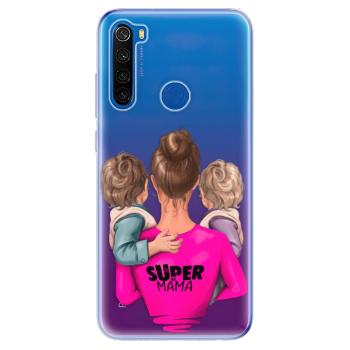 Odolné silikonové pouzdro iSaprio - Super Mama - Two Boys - Xiaomi Redmi Note 8T