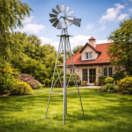 Tuin Větrný mlýn stříbřitě šedá - 245 cm