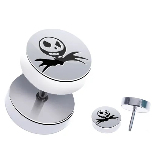 Fake piercing z oceli - halloweenský motiv