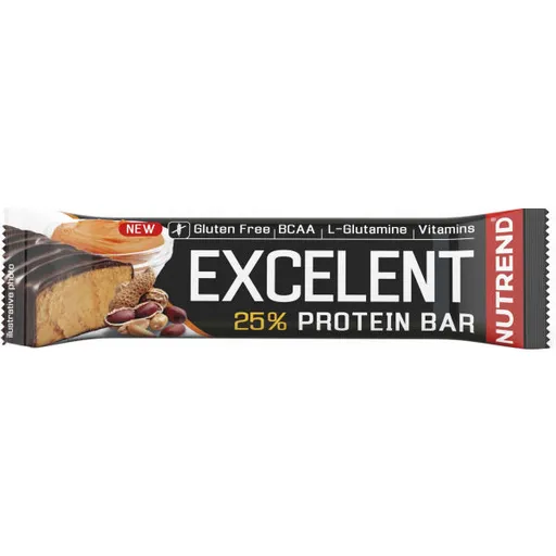 Nutrend EXCELENT PROTEIN BAR 85 G ARAŠÍDOVÉ MÁSLO Proteinová tyčinka, , velikost 85 G