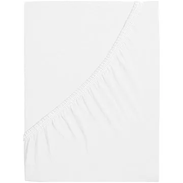 B.E.S. - Petrovice, s.r.o. Jersey prostěradlo s elastanem Lycra - Bílá 120 × 200 (2-011-0200)