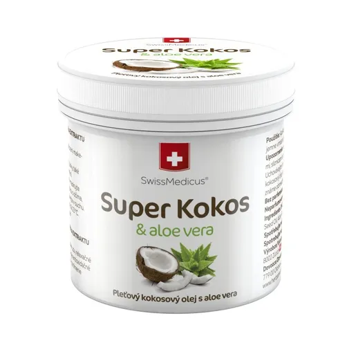 SwissMedicus Super Kokos a aloe pleťový olej 150 ml
