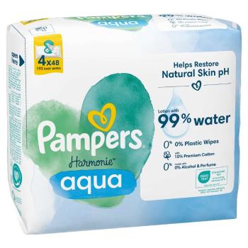 Pampers Harmonie Aqua nedves Törlőkendő 4x48db