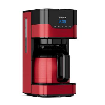 Klarstein Arabica, kávovar, 800 W, 1,2 l, Easy-touch control, stříbrno/černý