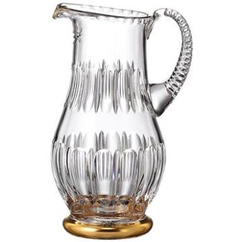 Bohemia Crystal Ručně broušený džbán Daisy Line Gold 1300ml (8597874223656)