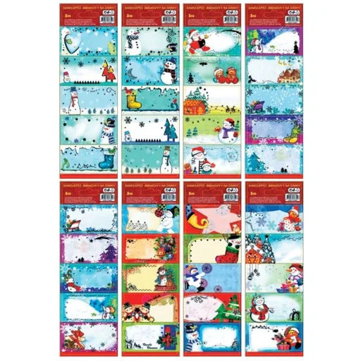 Anděl Přerov Samolepicí jmenovky na dárky s ražbou 22 x 8,5 cm